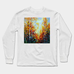Autumn breath of birches Long Sleeve T-Shirt